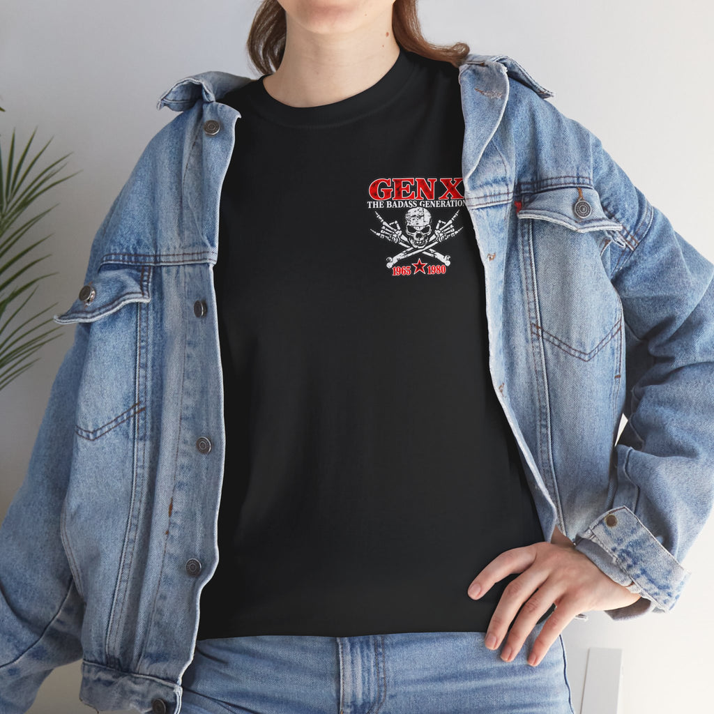 Gen X T‑Shirt — "The Badass Generation" Skull & Crossbones Retro Tee