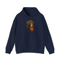 Halloween Black Cat Moon Hoodie – Vintage Pumpkin & Crescent Moon Fall Sweatshirt