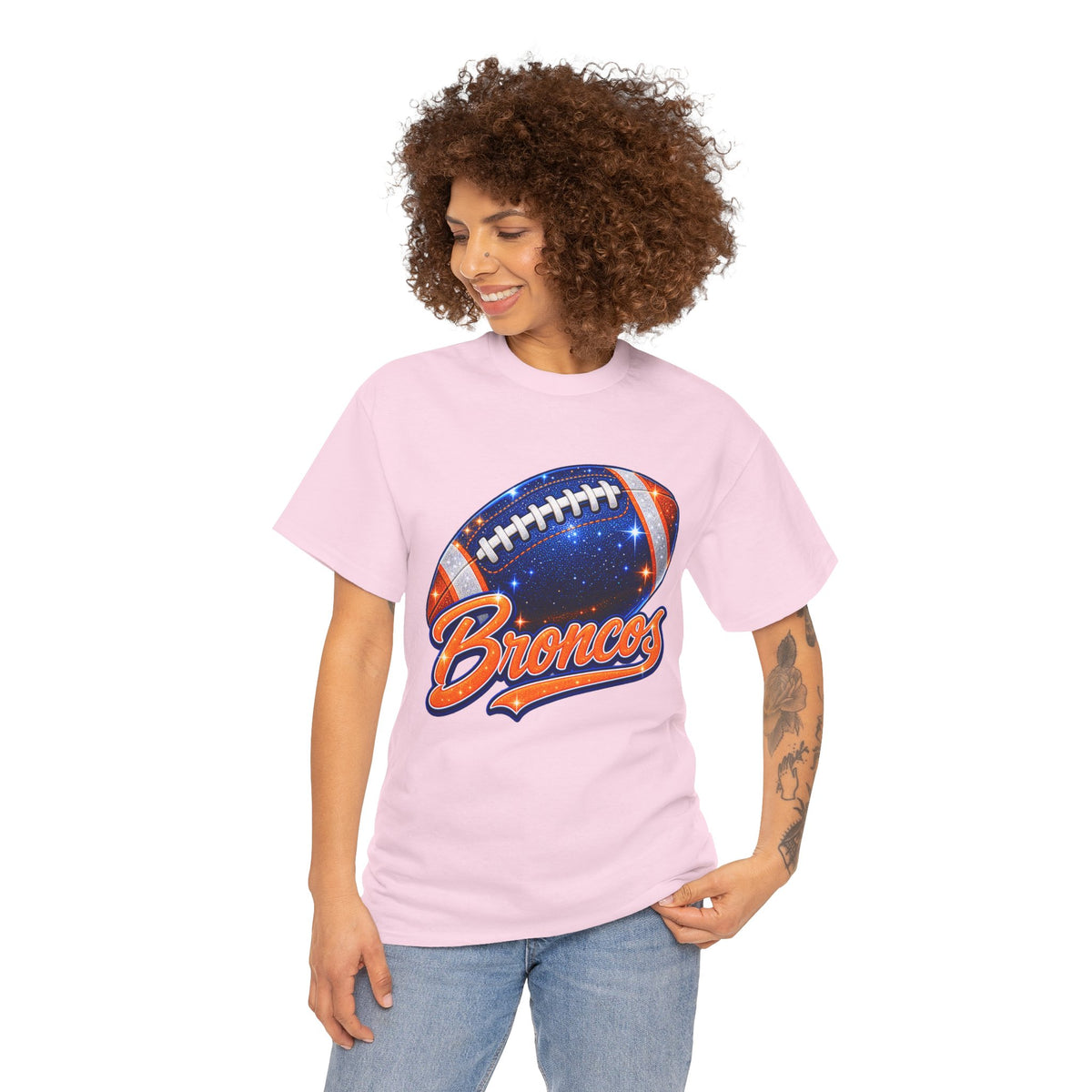 Broncos Football T-Shirt — Galaxy Football Graphic Tee
