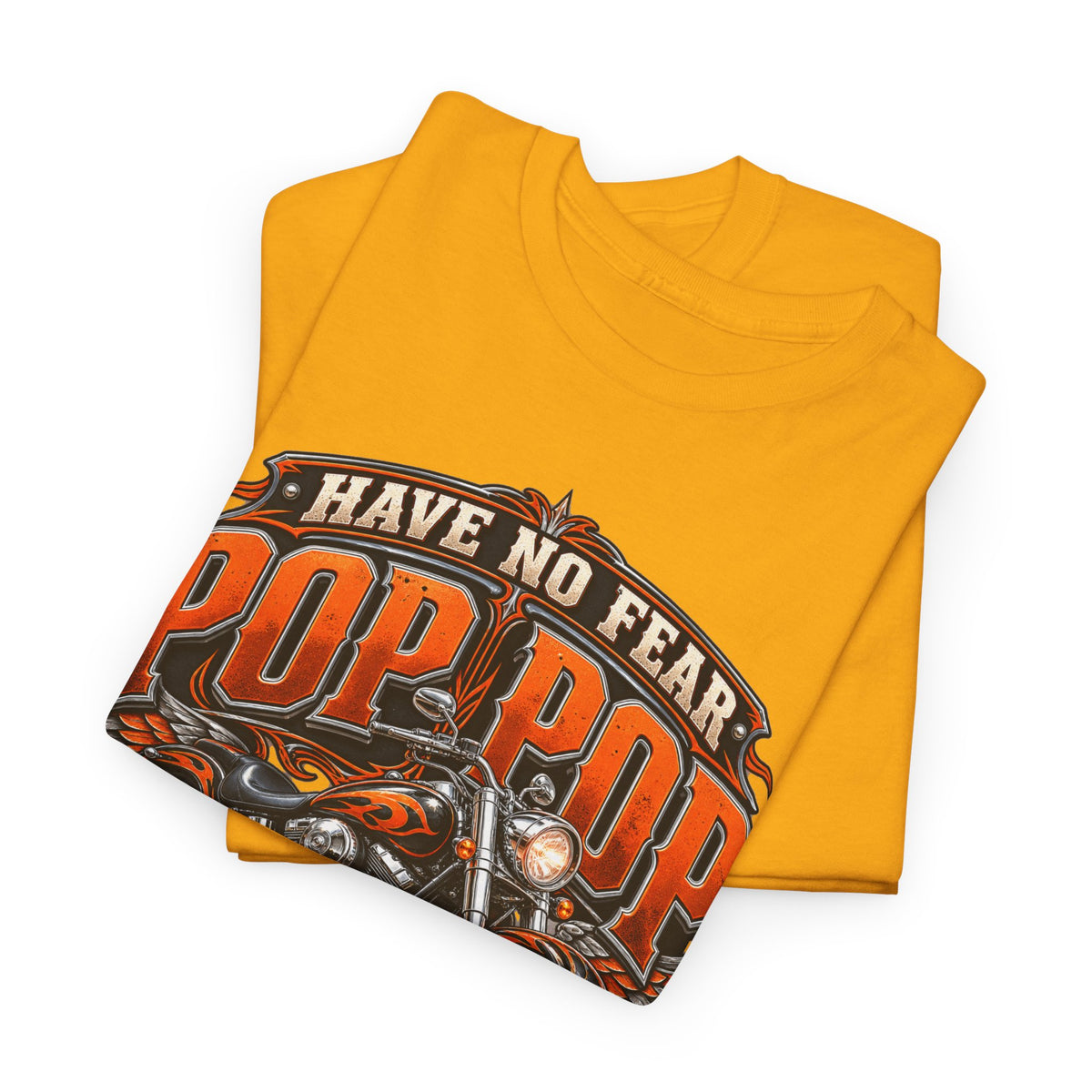 Pop Pop Is Here Motorcycle Dad T-Shirt