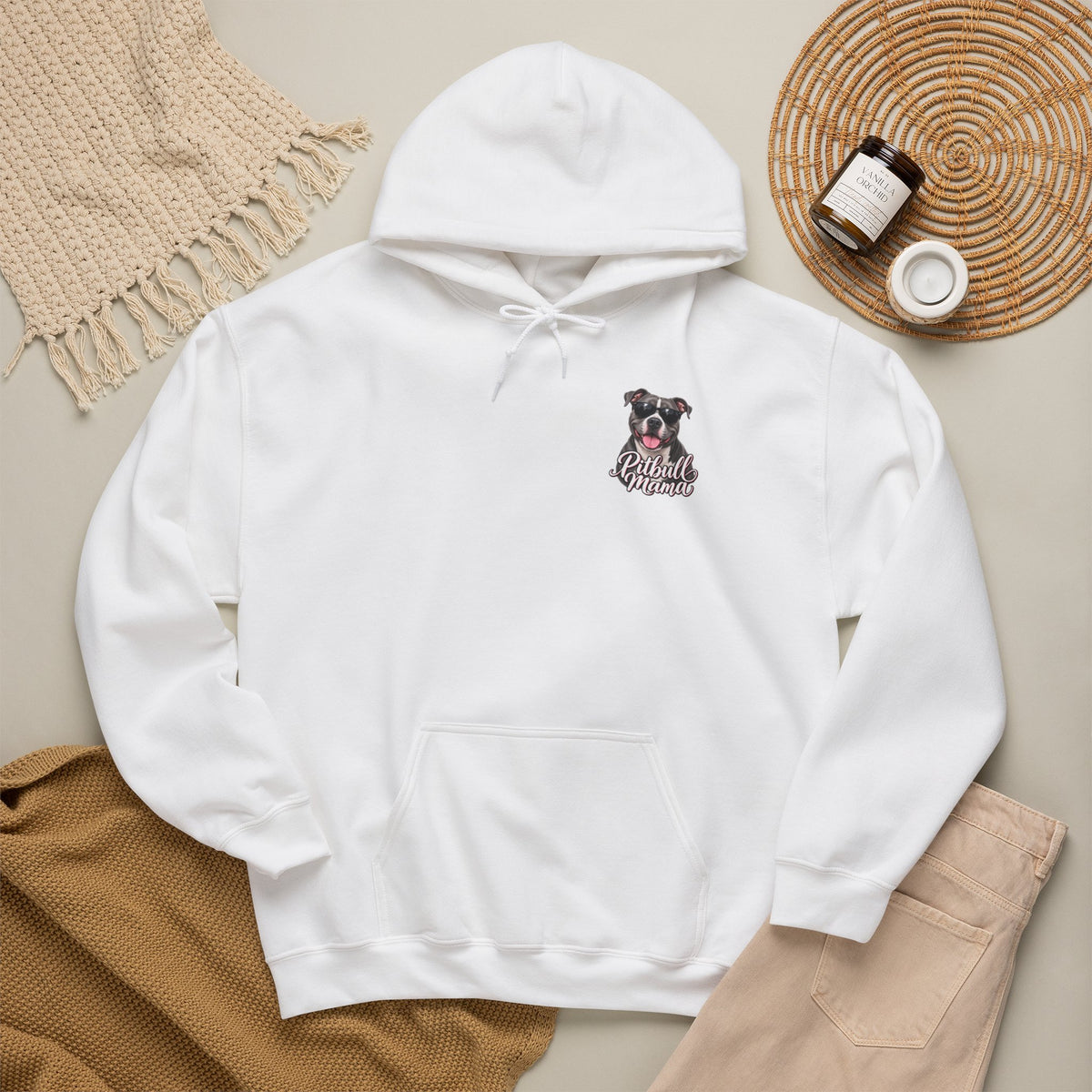 Pitbull Mama Hoodie — Cute Pitbull Dog Mom Pullover