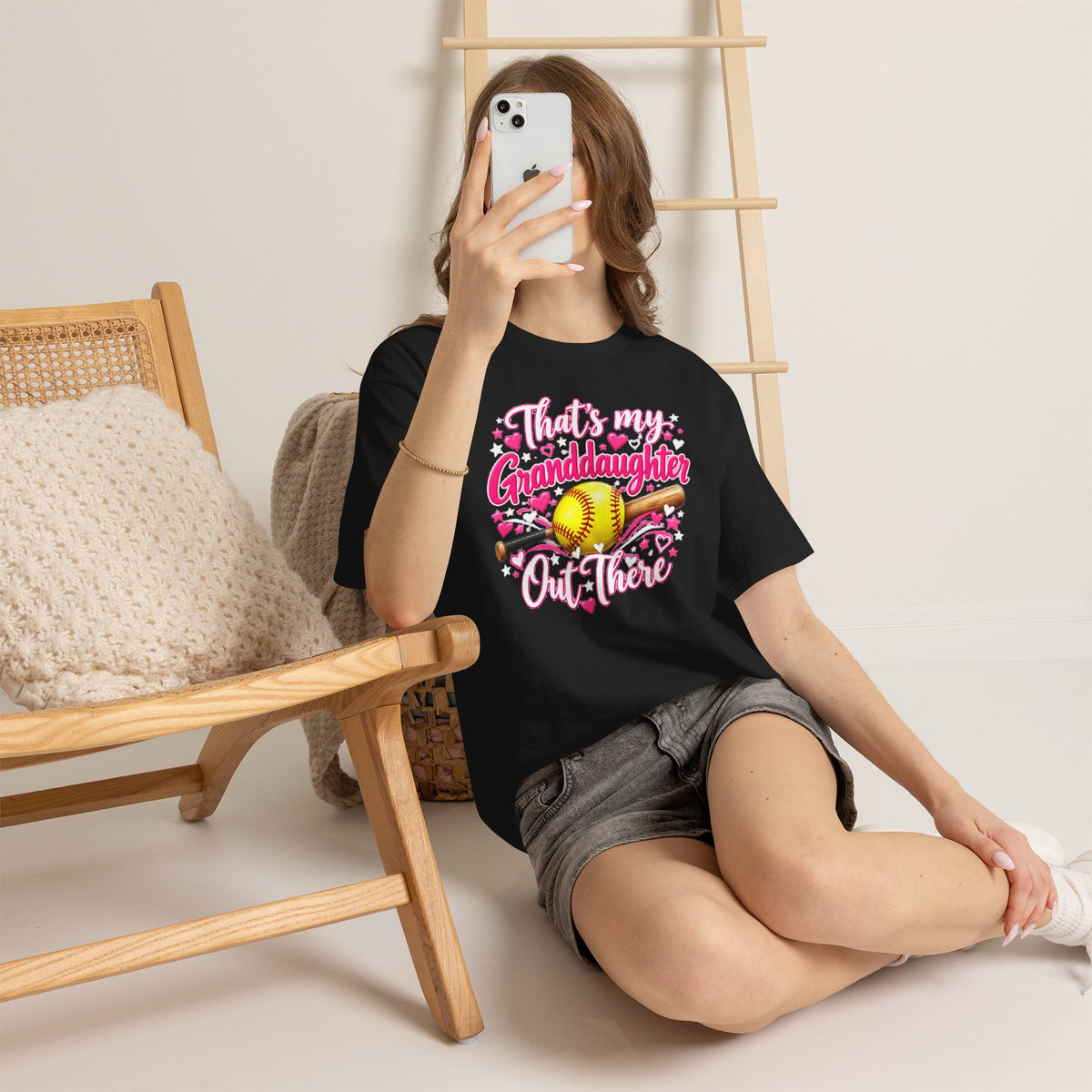That’s My Granddaughter Out There Softball Grandma T-Shirt