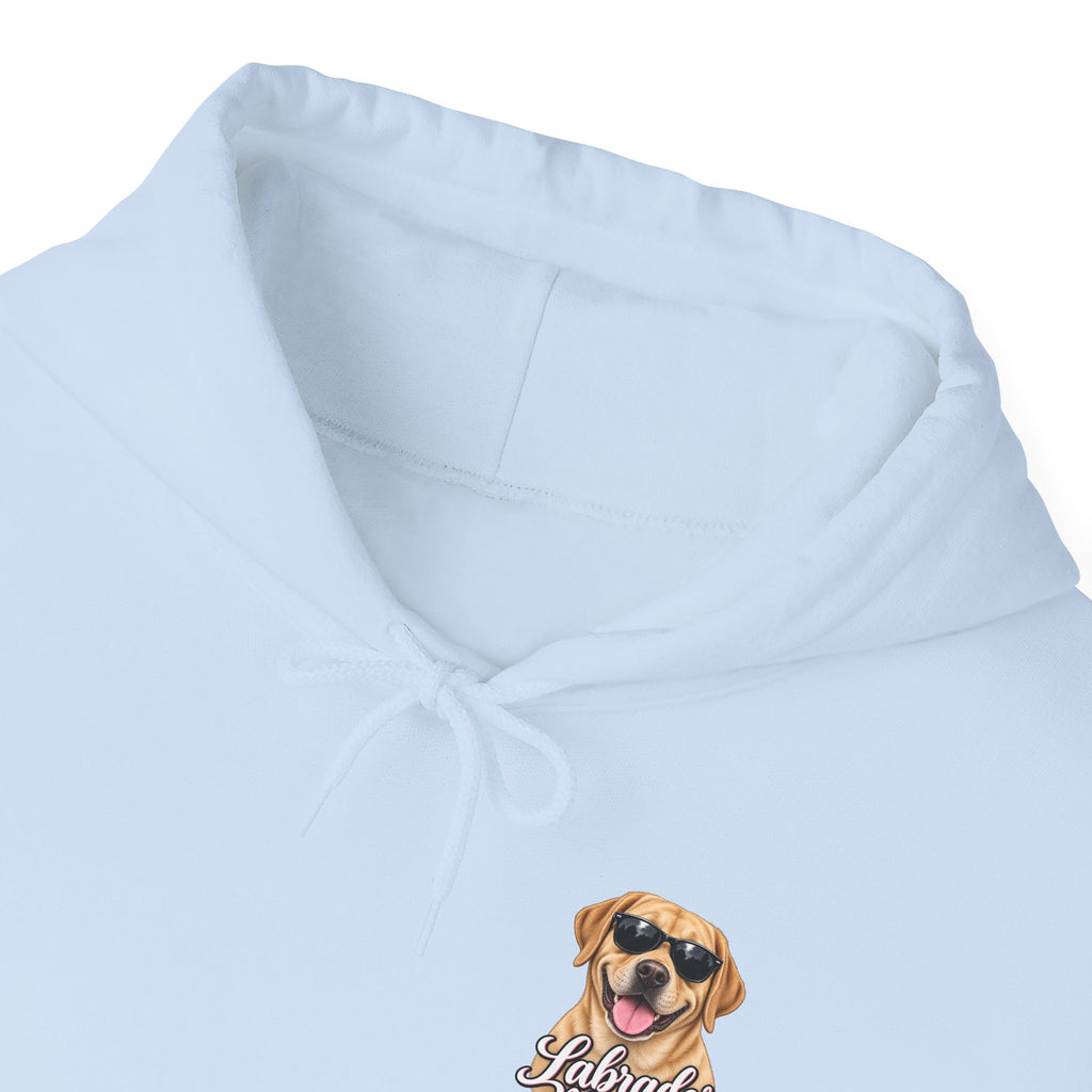 Labrador Mama Hoodie — Dog Mom Sweatshirt with Cute Sunglasses Lab Design