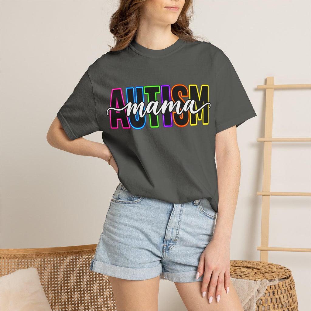 Autism Mama T-Shirt — Colorful Pride Support Tee for Moms
