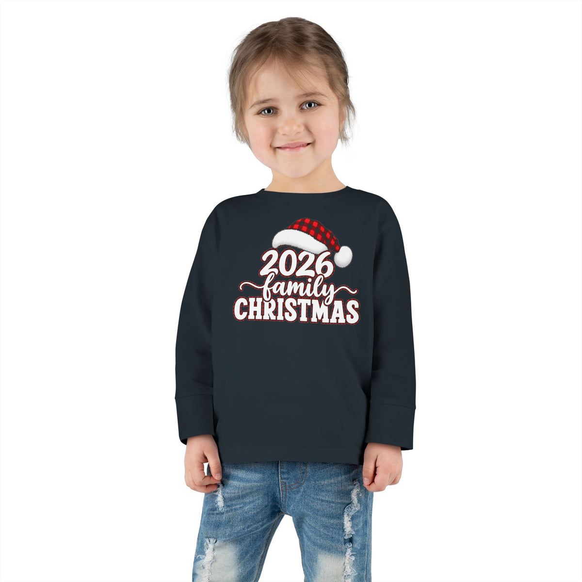 2026 Family Christmas Toddler Long Sleeve Tee