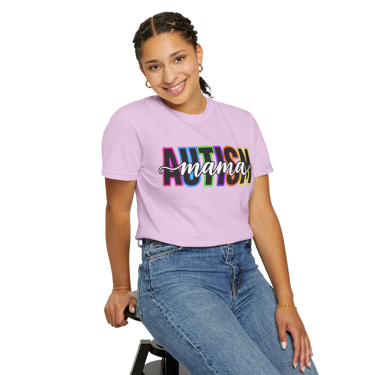 Autism Mama T-Shirt — Colorful Pride Support Tee for Moms