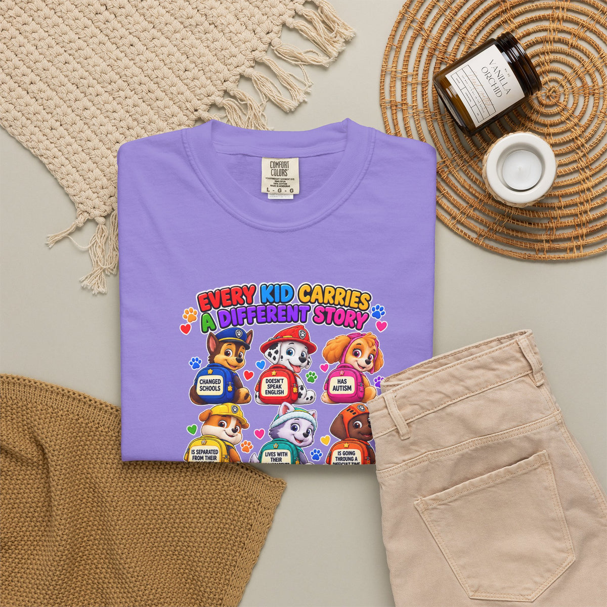 Be Kind Every Kid Carries Inspirational T-Shirt