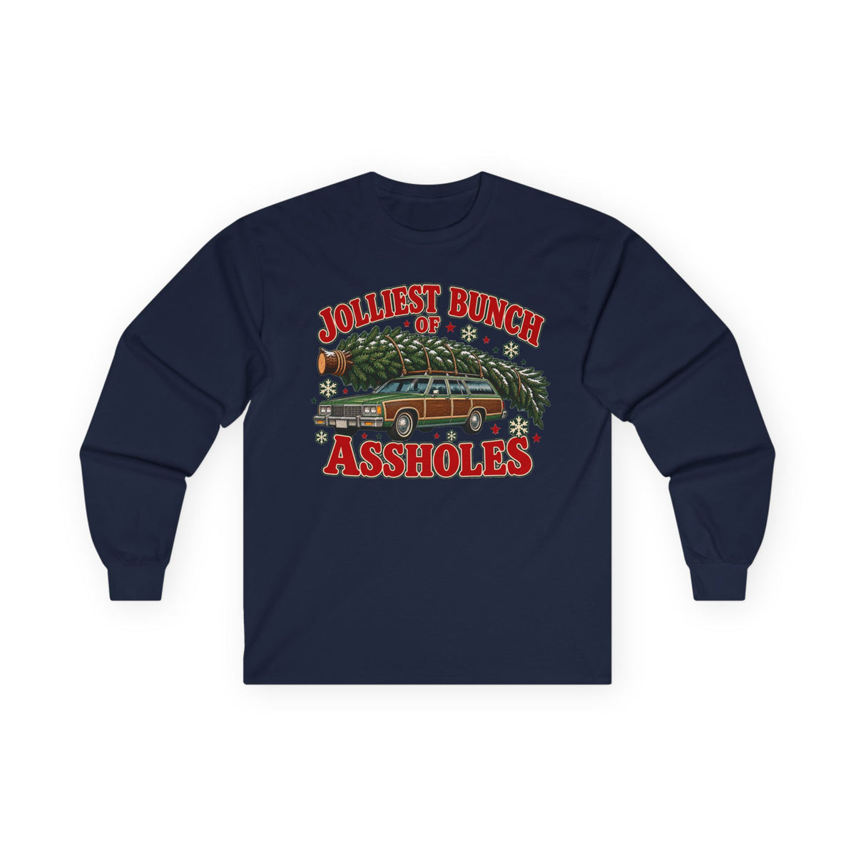 Jolliest Bunch of Assholes Christmas Long Sleeve Tee