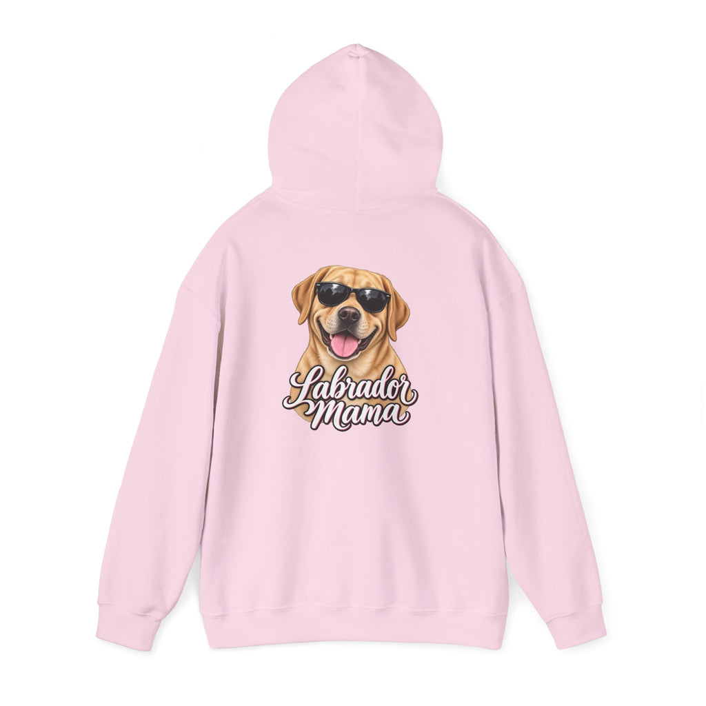 Labrador Mama Hoodie — Dog Mom Sweatshirt with Cute Sunglasses Lab Design