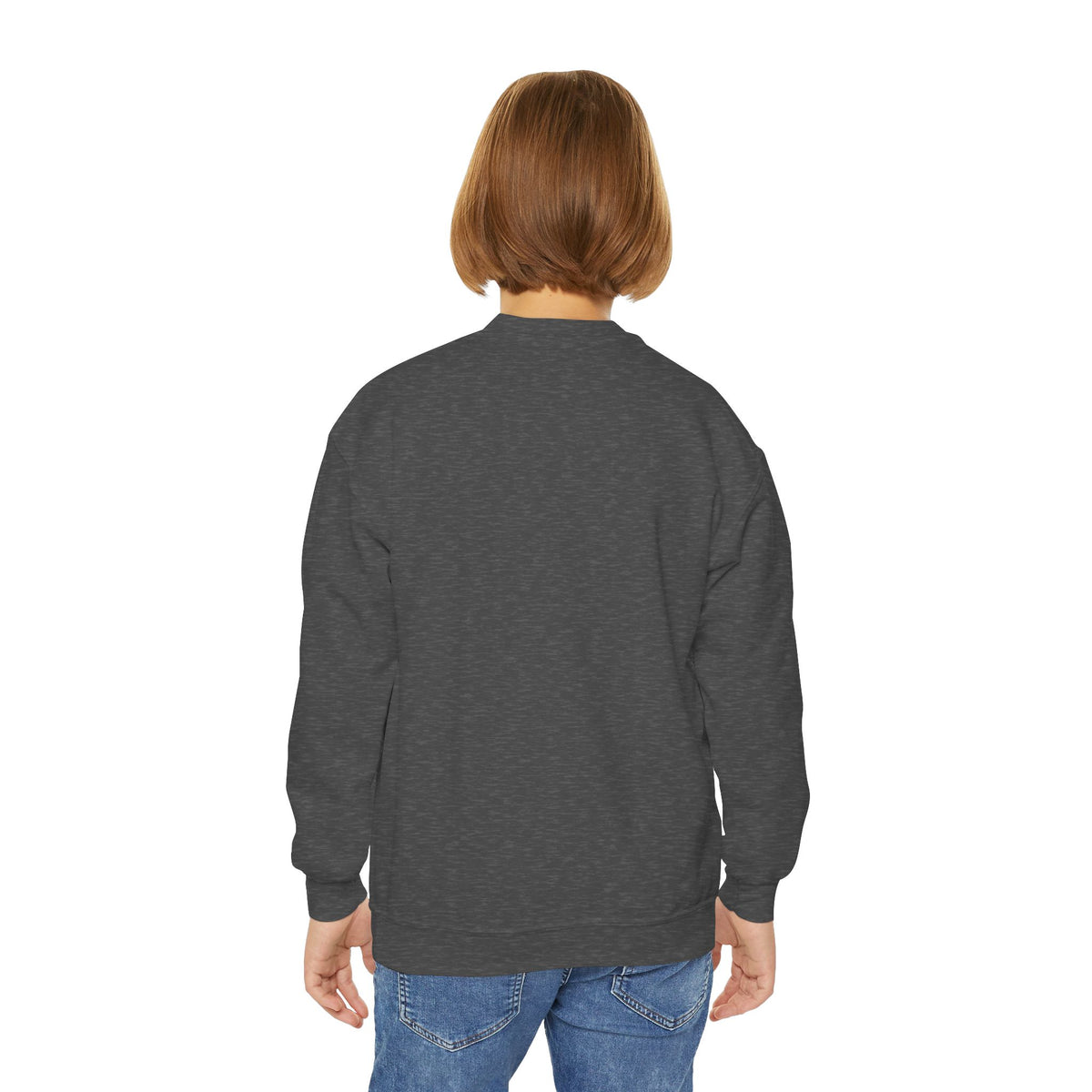 Youth Crewneck Sweatshirt — Cute Smiley "Stay Sweet" Graphic, Kids Cozy Pullover