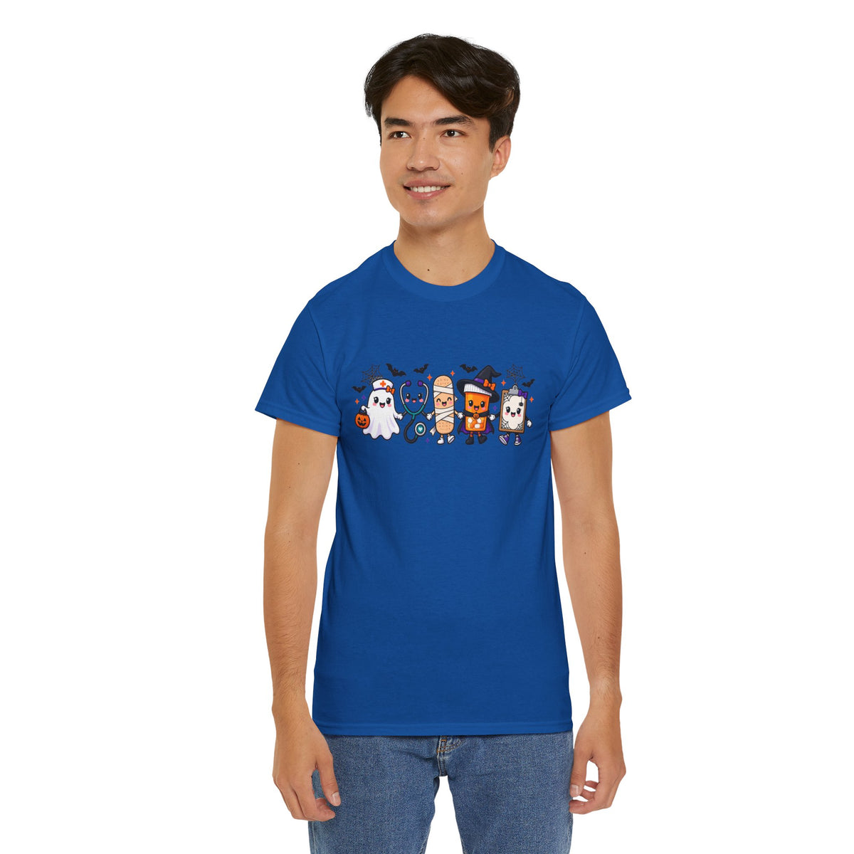 Halloween Candy Characters Tee — Cute Trick-or-Treat Ghosts & Candy Corn Shirt