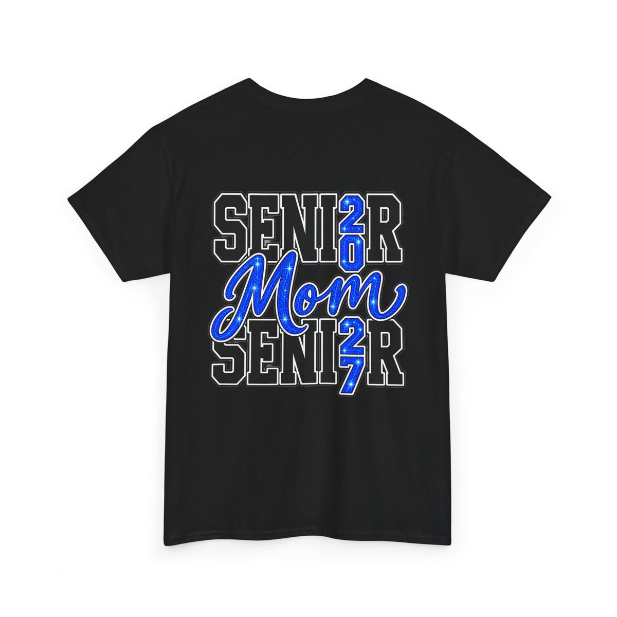 Senior Mom 2027 T-Shirt — Back Print Proud Senior Parent Tee