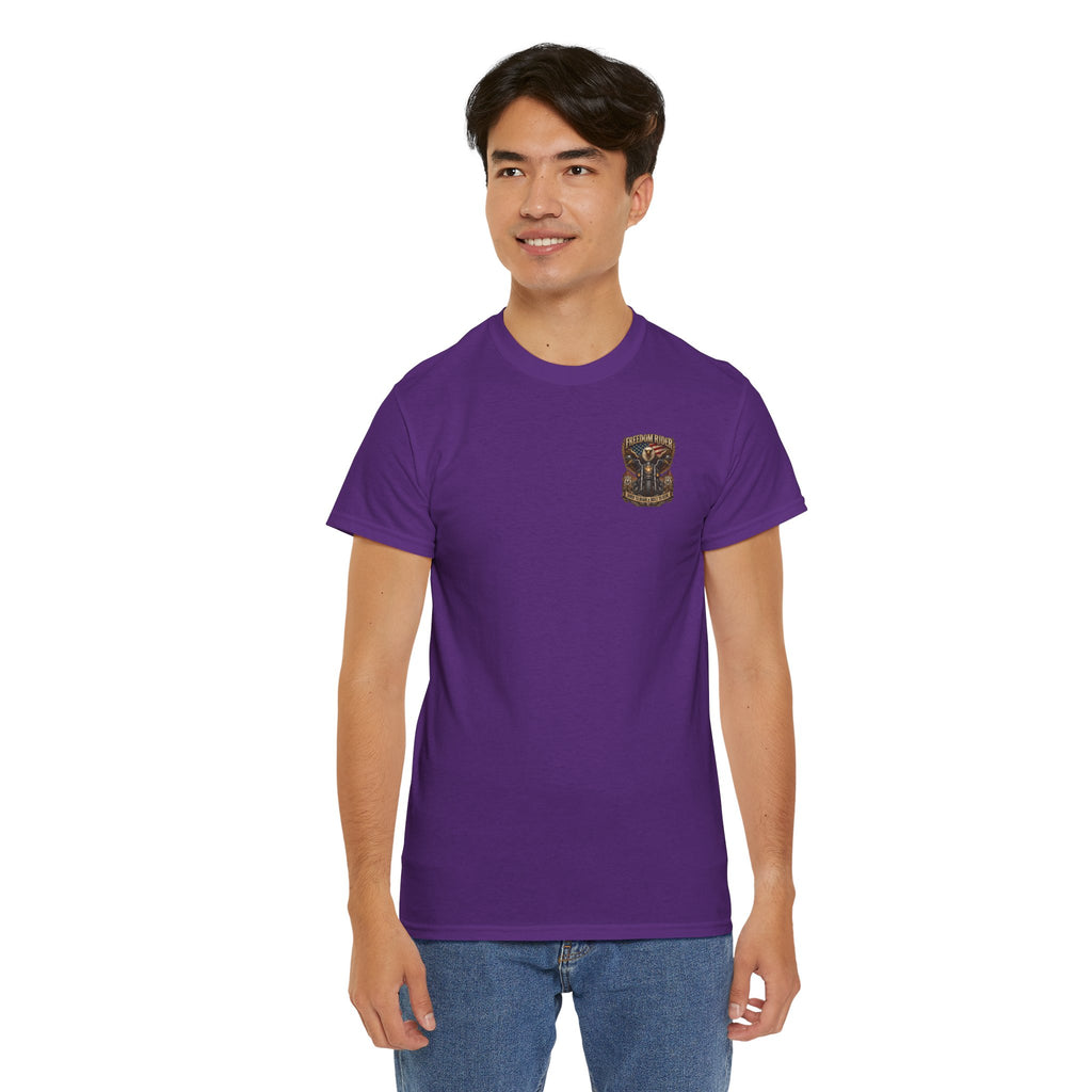 Freedom Rider Motorcycle T‑Shirt — Born to Roam Vintage Biker Tee