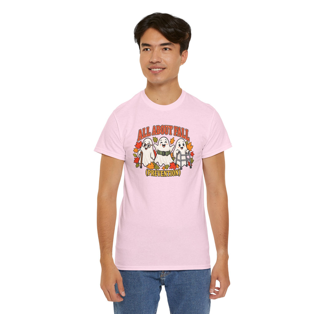 All About Fall (Prevention) Ghost Tee — Cute Halloween Autumn T-Shirt