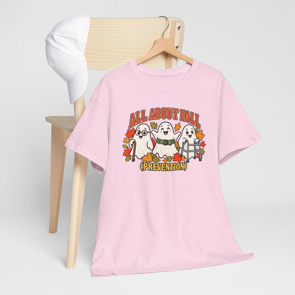 All About Fall (Prevention) Ghost Tee — Cute Halloween Autumn T-Shirt