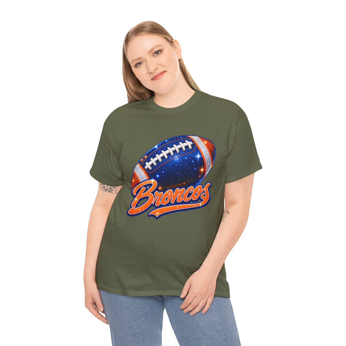 Broncos Football T-Shirt — Galaxy Football Graphic Tee