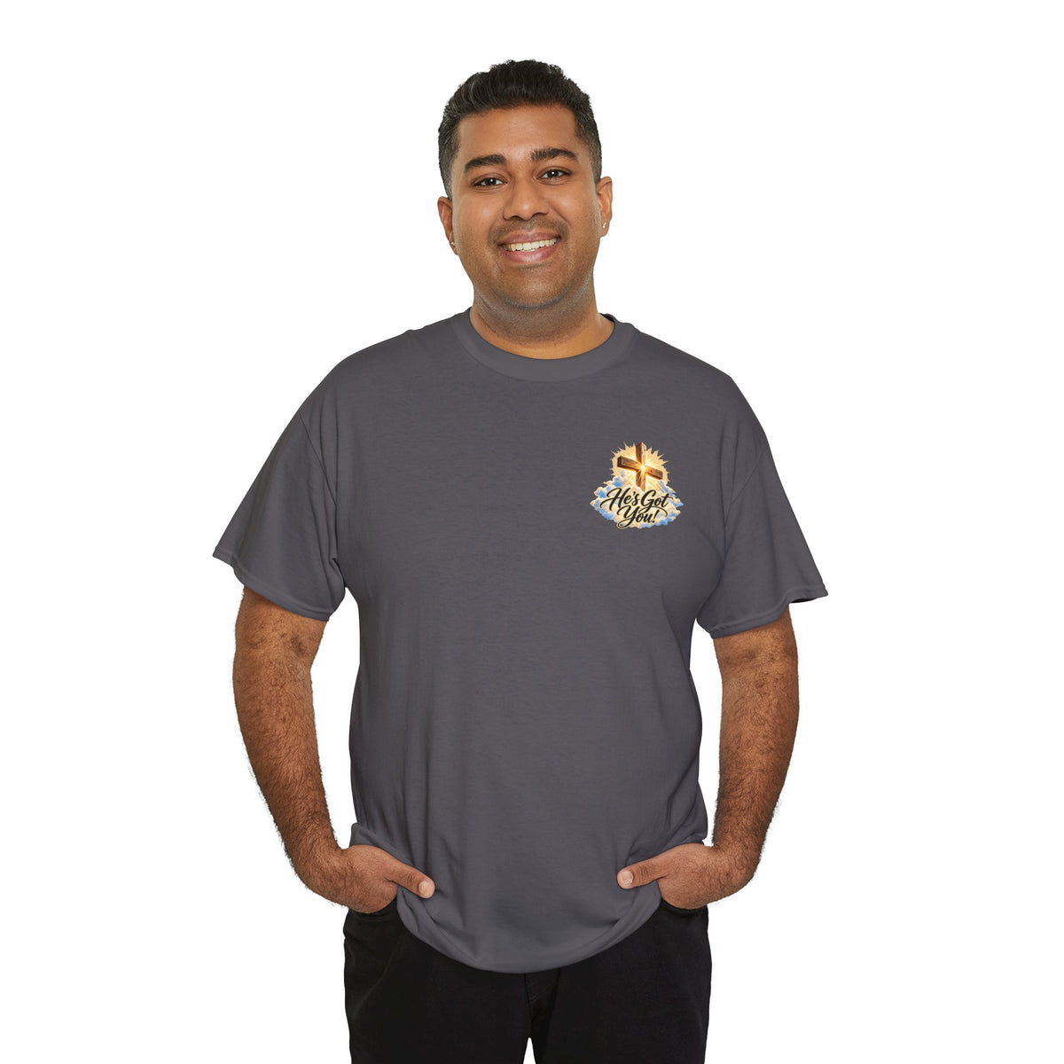 Don't Overthink It He's Got You Tee — Christian Cross Inspirational T‑Shirt