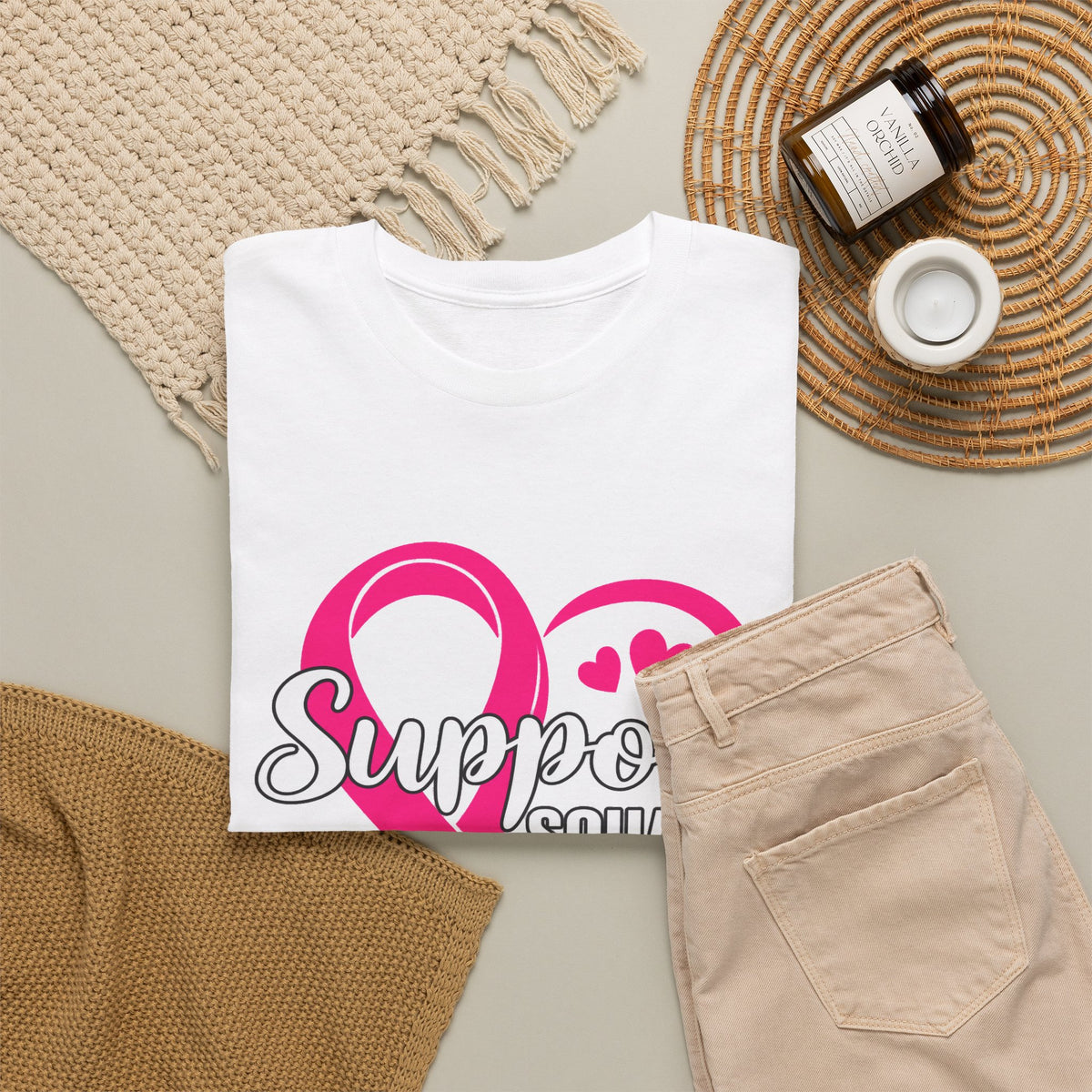 Support Squad Pink Ribbon Tee