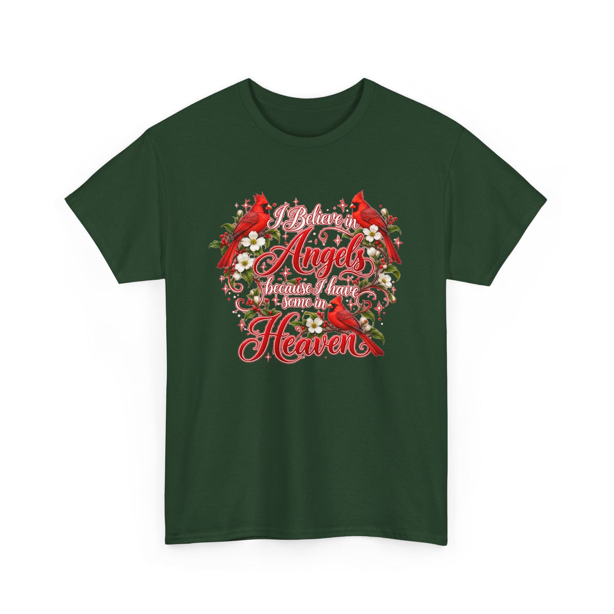 Angels from Heaven Cardinal Christmas T-Shirt