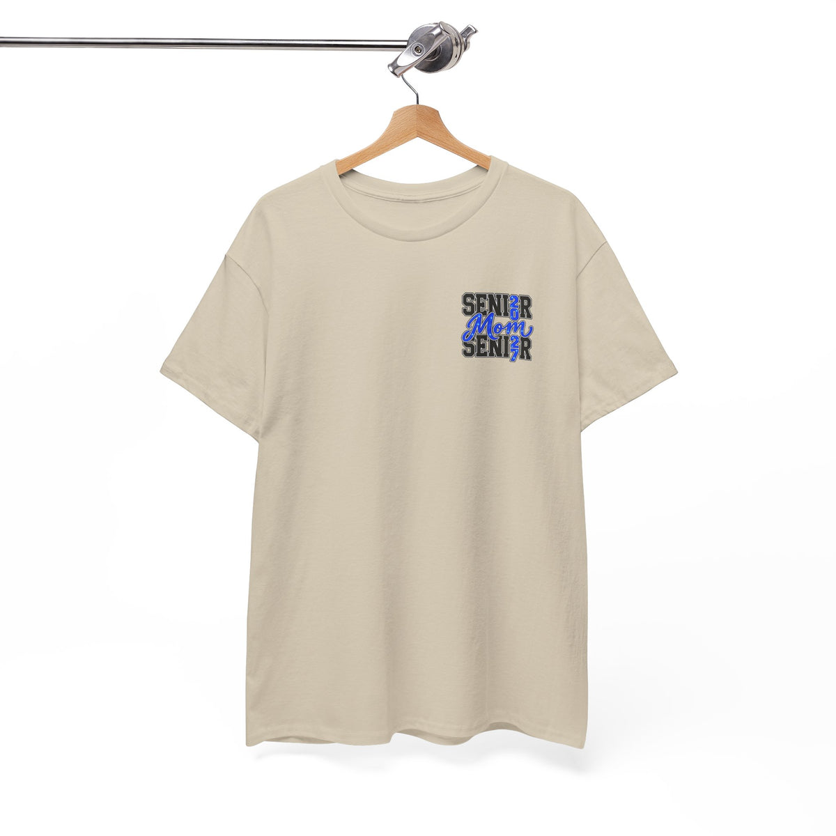 Senior Mom 2027 T-Shirt — Back Print Proud Senior Parent Tee