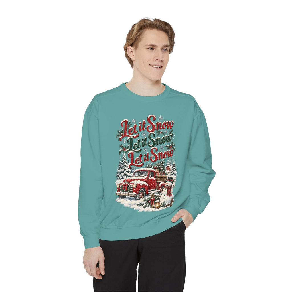 Let It Snow Vintage Truck Sweatshirt