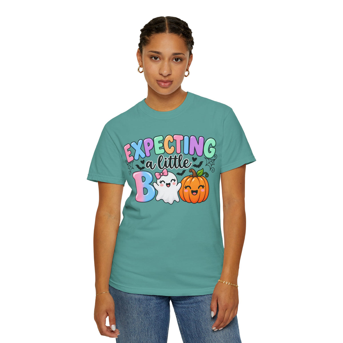 Expecting a Little Boo Maternity T-Shirt — Cute Halloween Pregnancy Tee