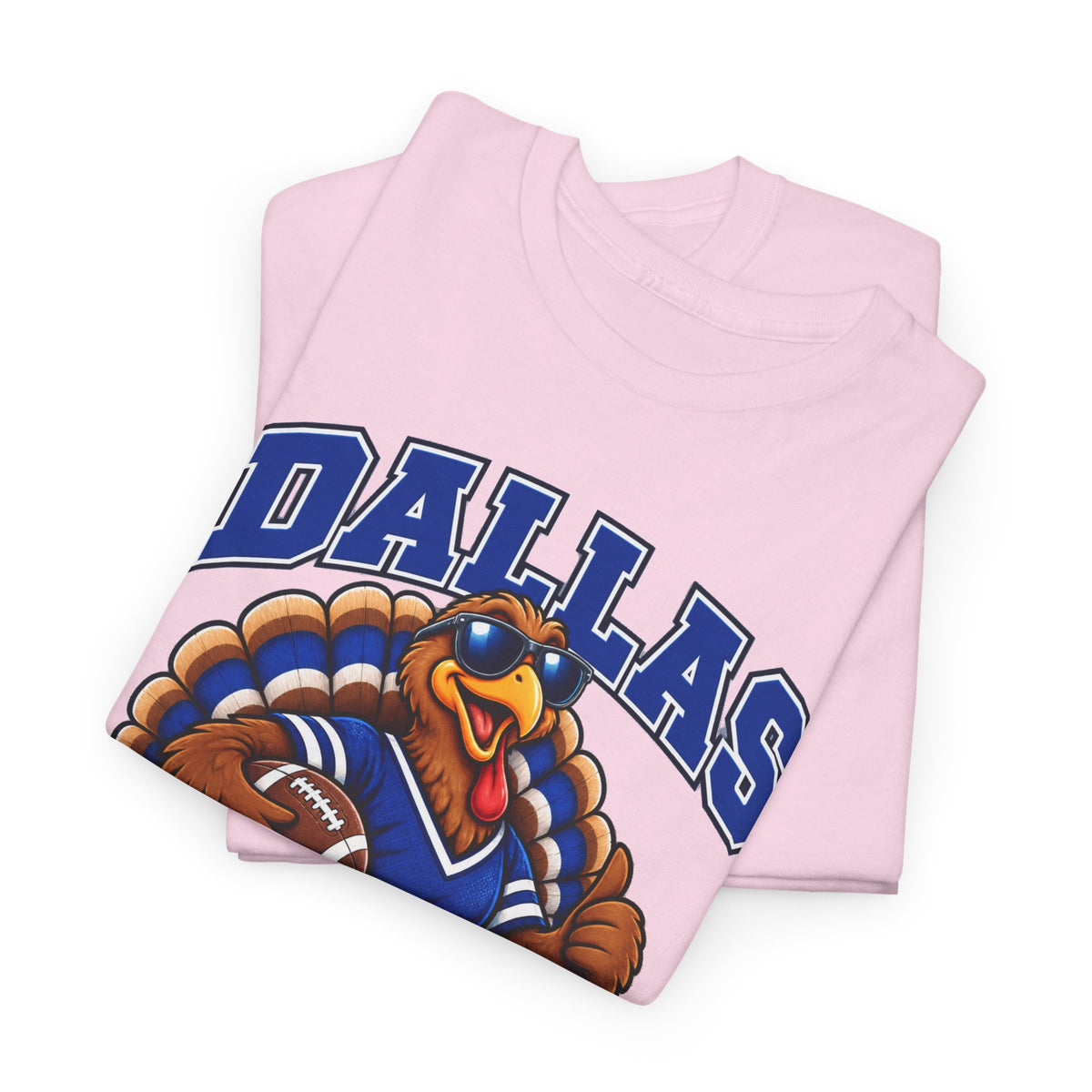 Dallas Thanksgiving Football T-Shirt — Turkey Mascot Game Day Tee