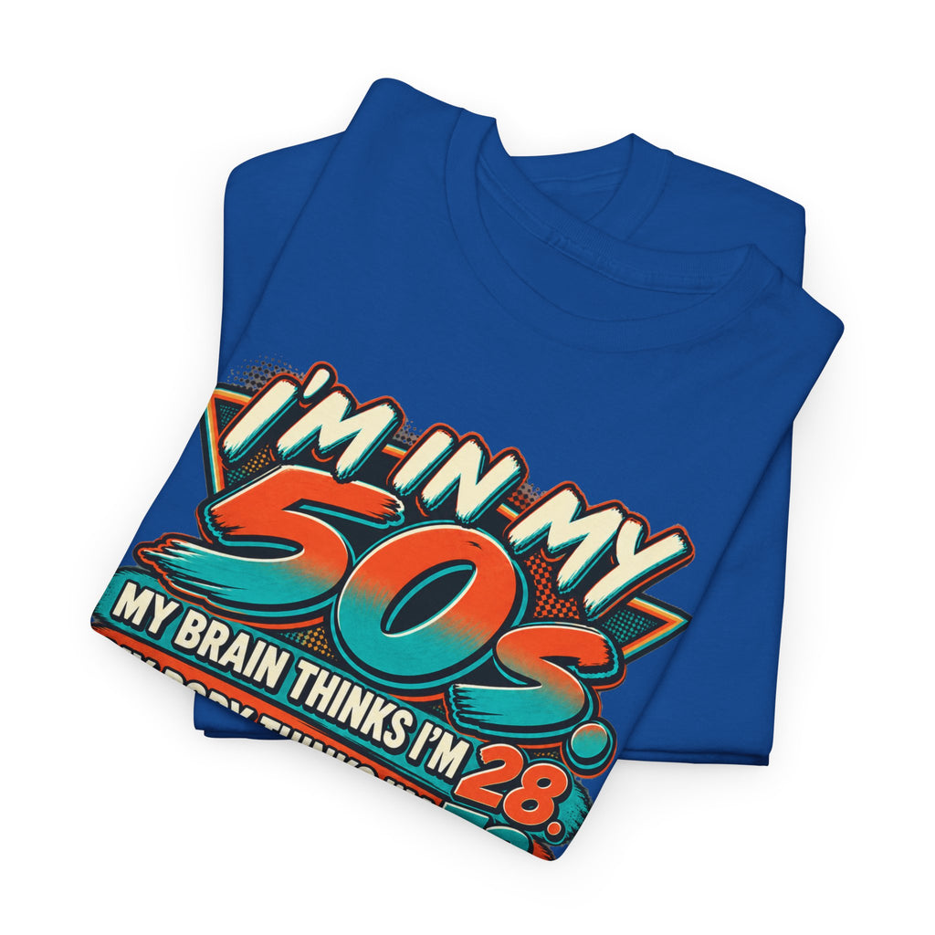 Retro 50s Birthday T‑Shirt — "I'm in My 50s" 80s Playlist Cassette Tee