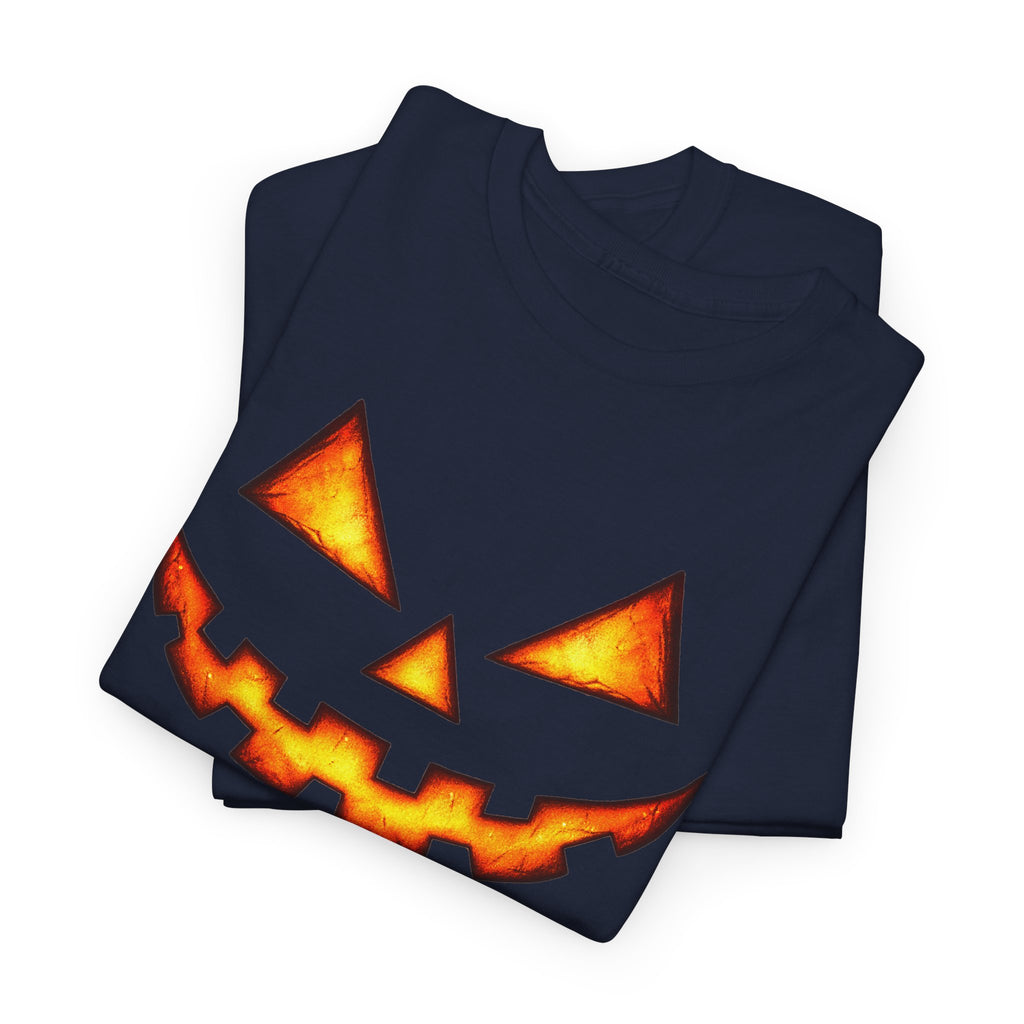 Jack-O'-Lantern Pumpkin Scary Face T-Shirt — Halloween Horror Costume Tee