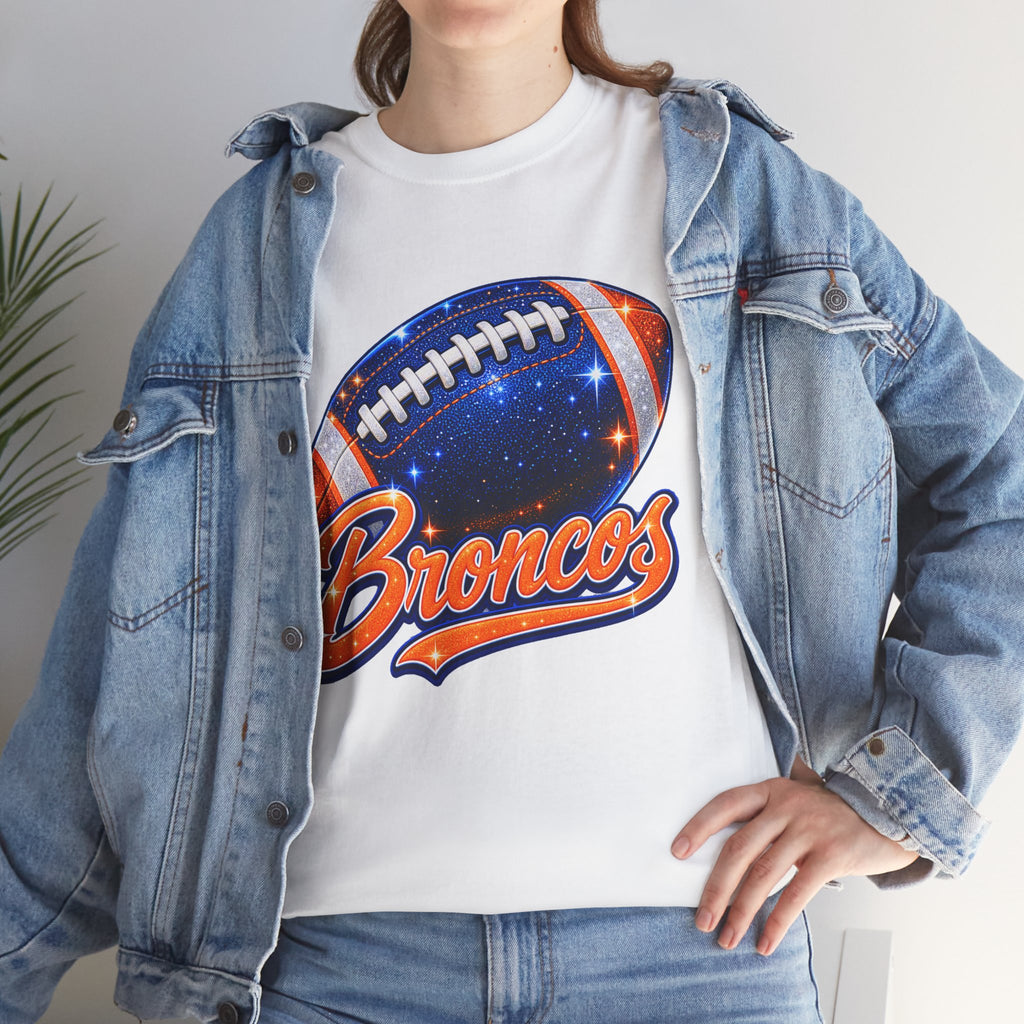 Broncos Football T-Shirt — Galaxy Football Graphic Tee