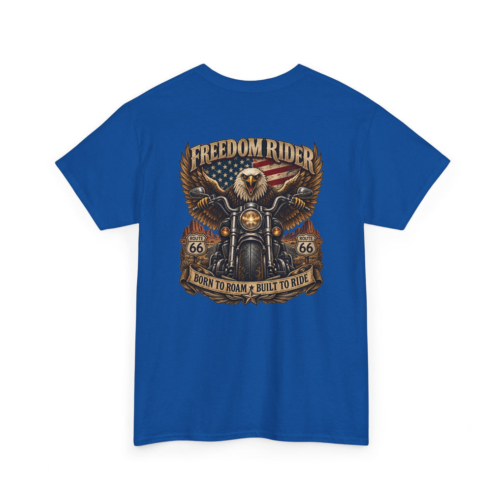 Freedom Rider Motorcycle T‑Shirt — Born to Roam Vintage Biker Tee