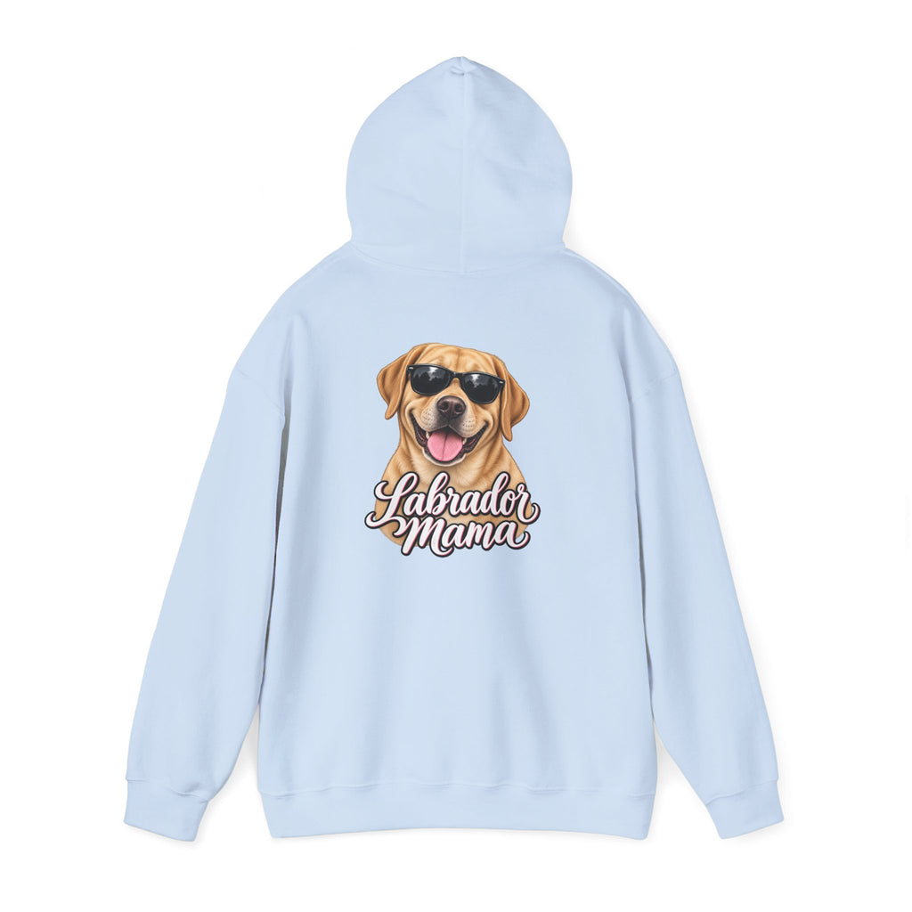 Labrador Mama Hoodie — Dog Mom Sweatshirt with Cute Sunglasses Lab Design